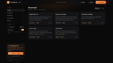 PromptDock — project preview